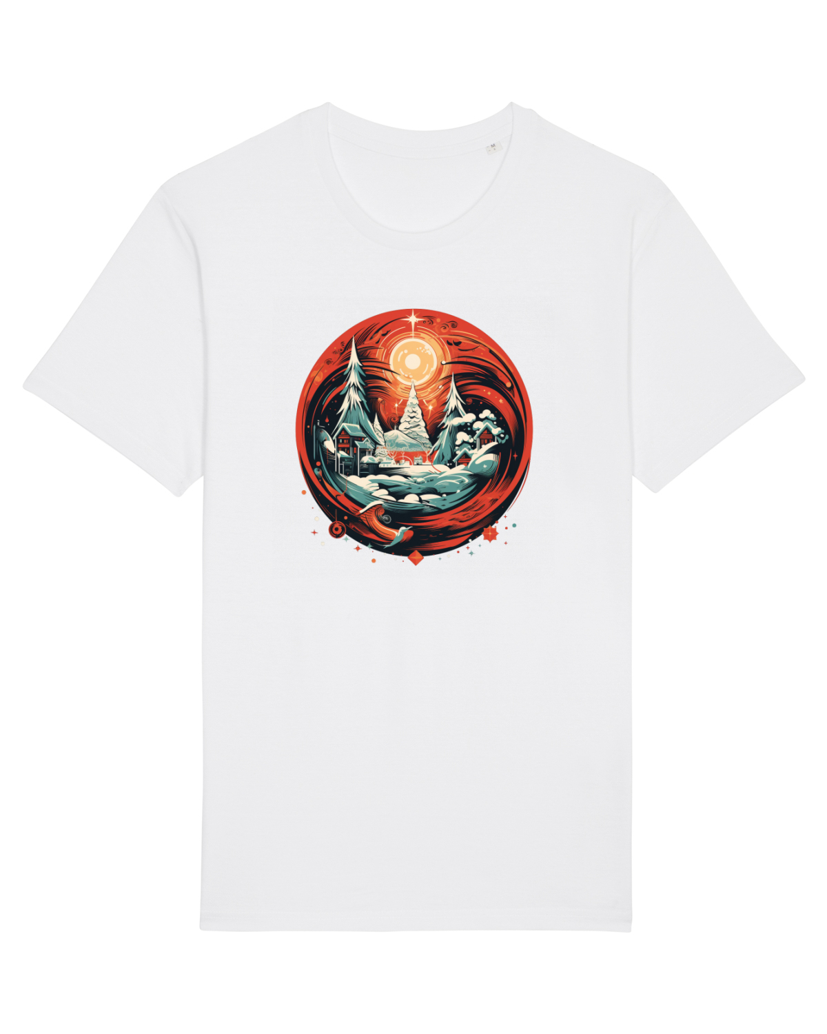 Tricou mânecă scurtă Unisex Rocker White