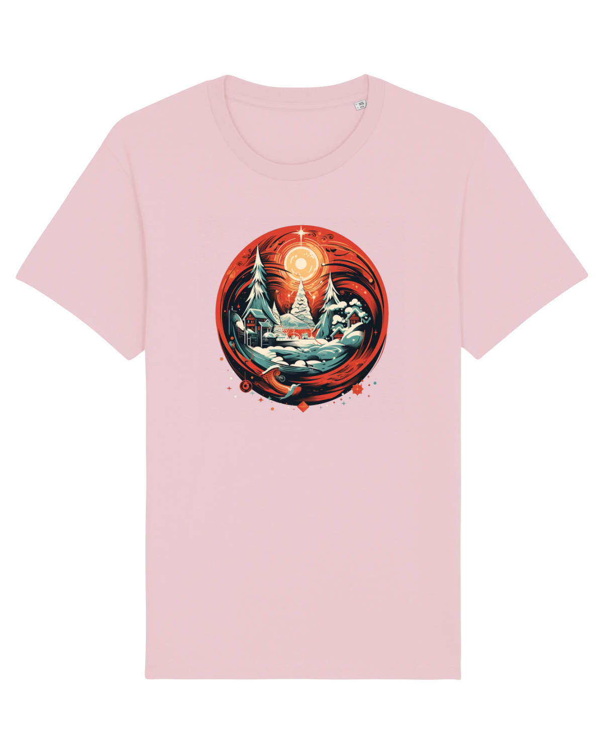 Tricou mânecă scurtă Unisex Rocker Cotton Pink
