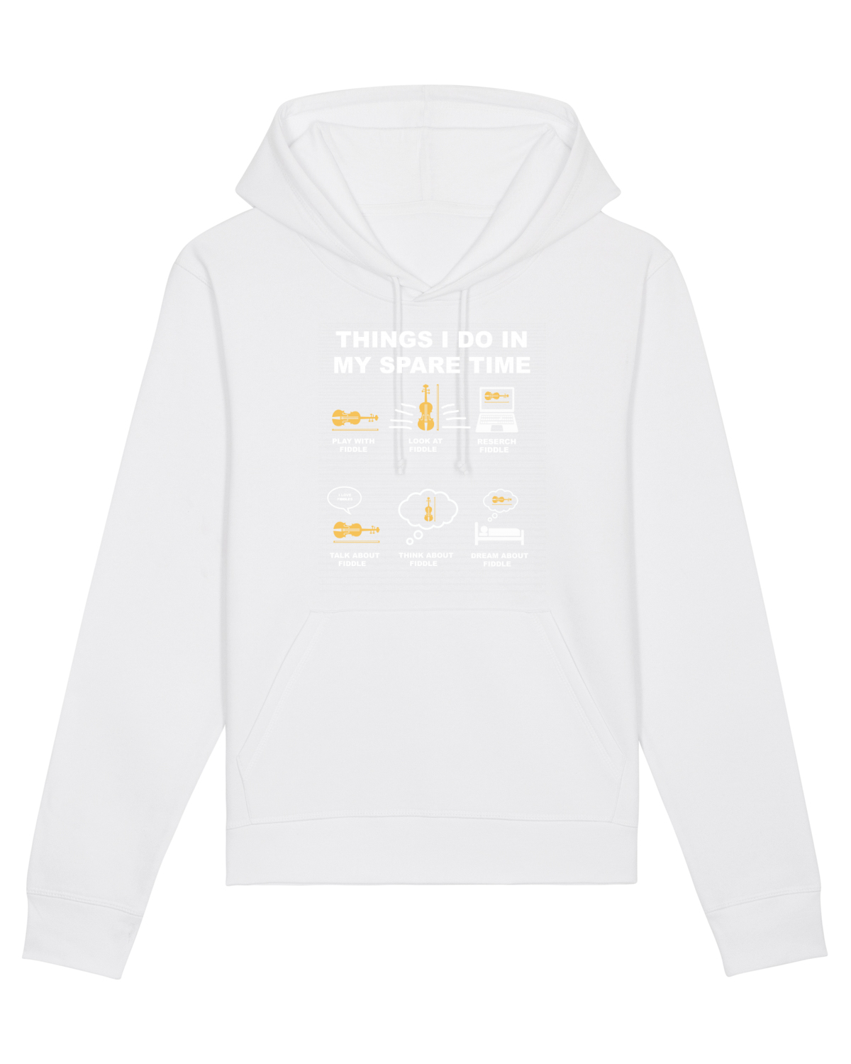 Hanorac Unisex Drummer White