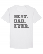 Best Dad Tricou mânecă scurtă guler larg Bărbat Skater