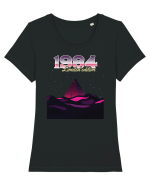Născut in 1984 SW pyramid limited edition Tricou mânecă scurtă guler larg fitted Damă Expresser