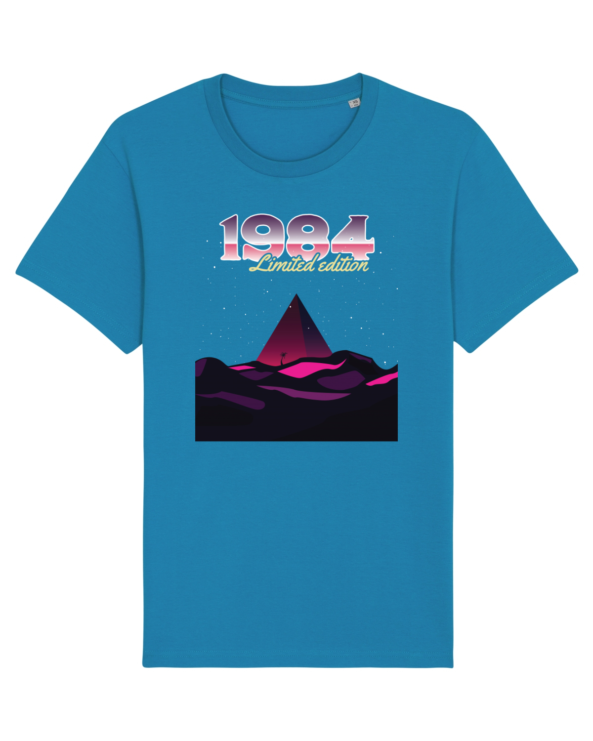 Tricou mânecă scurtă Unisex Rocker Azur