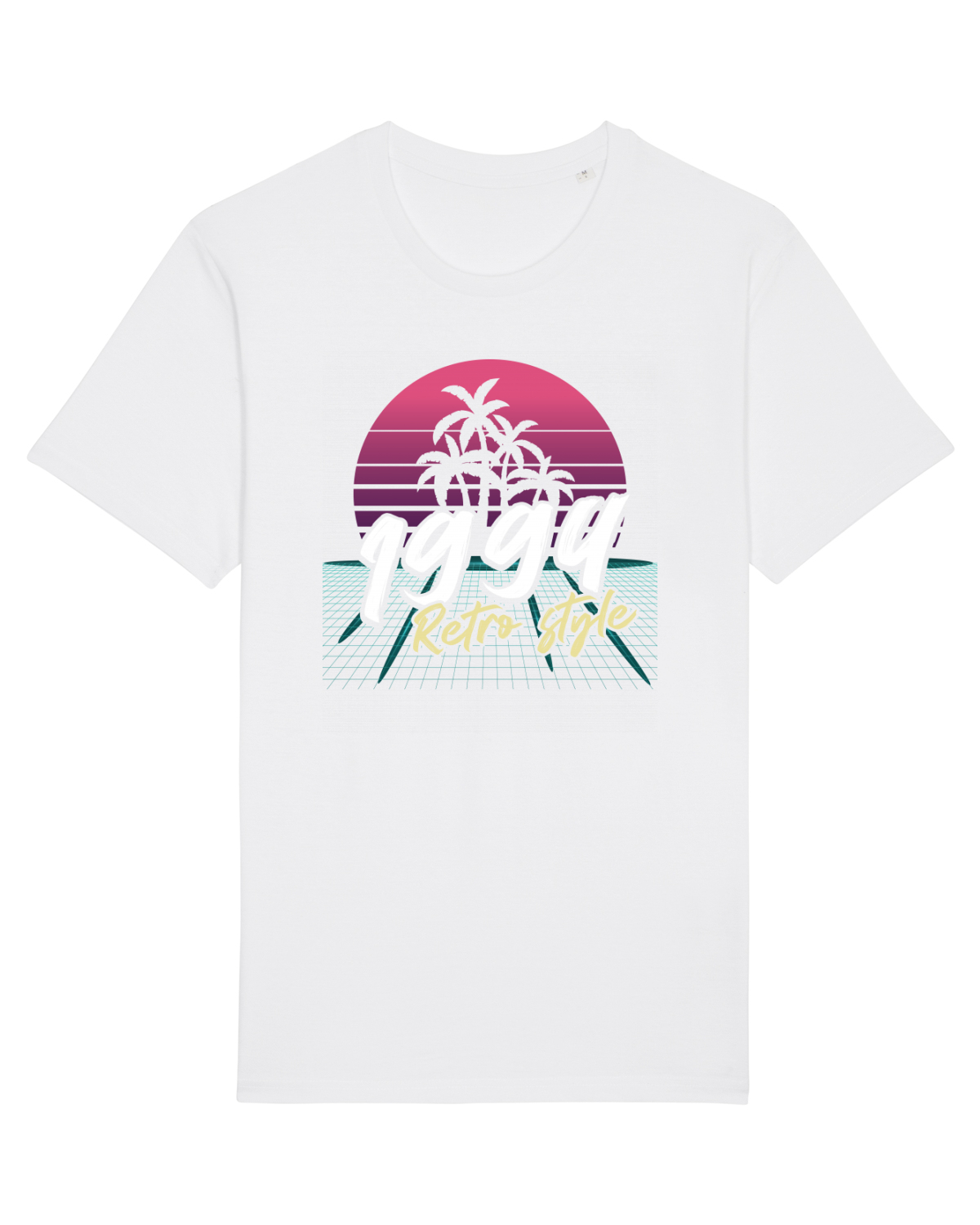 Tricou mânecă scurtă Unisex Rocker White