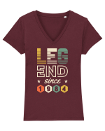 Legend since 1984 - Cadou aniversar 1984 Tricou mânecă scurtă guler V Damă Evoker