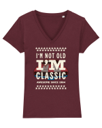 Not old - classic since 1984 - Cadou aniversar 1984 Tricou mânecă scurtă guler V Damă Evoker