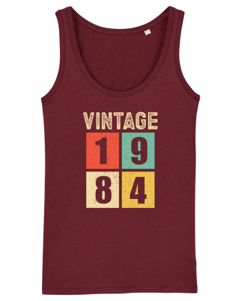 Vintage 1984 square - Cadou aniversar 1984 Burgundy