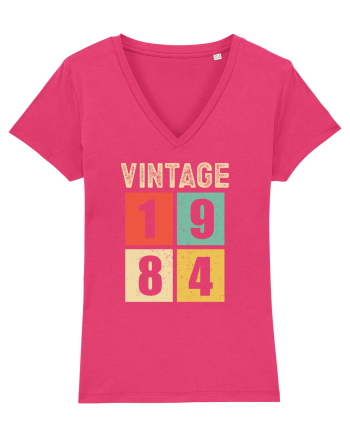 Vintage 1984 square - Cadou aniversar 1984 Raspberry