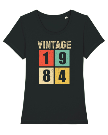 Vintage 1984 square - Cadou aniversar 1984 Black