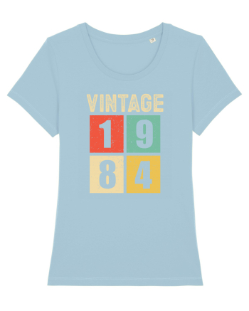 Vintage 1984 square - Cadou aniversar 1984 Sky Blue