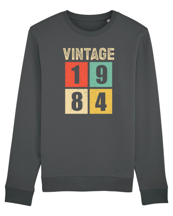 Vintage 1984 square - Cadou aniversar 1984 Anthracite