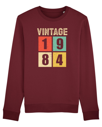 Vintage 1984 square - Cadou aniversar 1984 Burgundy