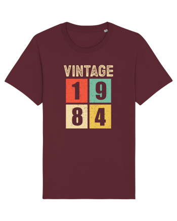 Vintage 1984 square - Cadou aniversar 1984 Burgundy