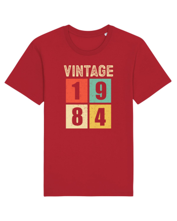 Vintage 1984 square - Cadou aniversar 1984 Red