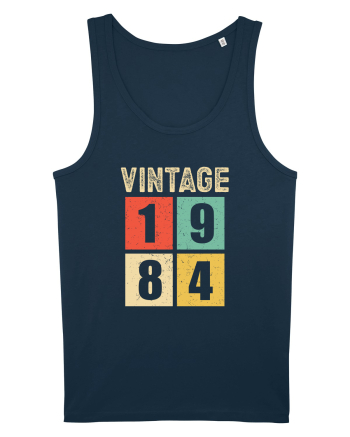 Vintage 1984 square - Cadou aniversar 1984 Navy