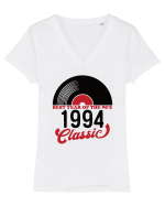 1994 - Best year of the 90s - Cadou aniversar 1994 Tricou mânecă scurtă guler V Damă Evoker
