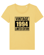 Vintage 1994 limited edition B&W - Cadou aniversar 1994 Tricou mânecă scurtă guler larg fitted Damă Expresser