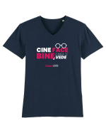 Cine face bine, lumea te vede Tricou mânecă scurtă guler V Bărbat Presenter