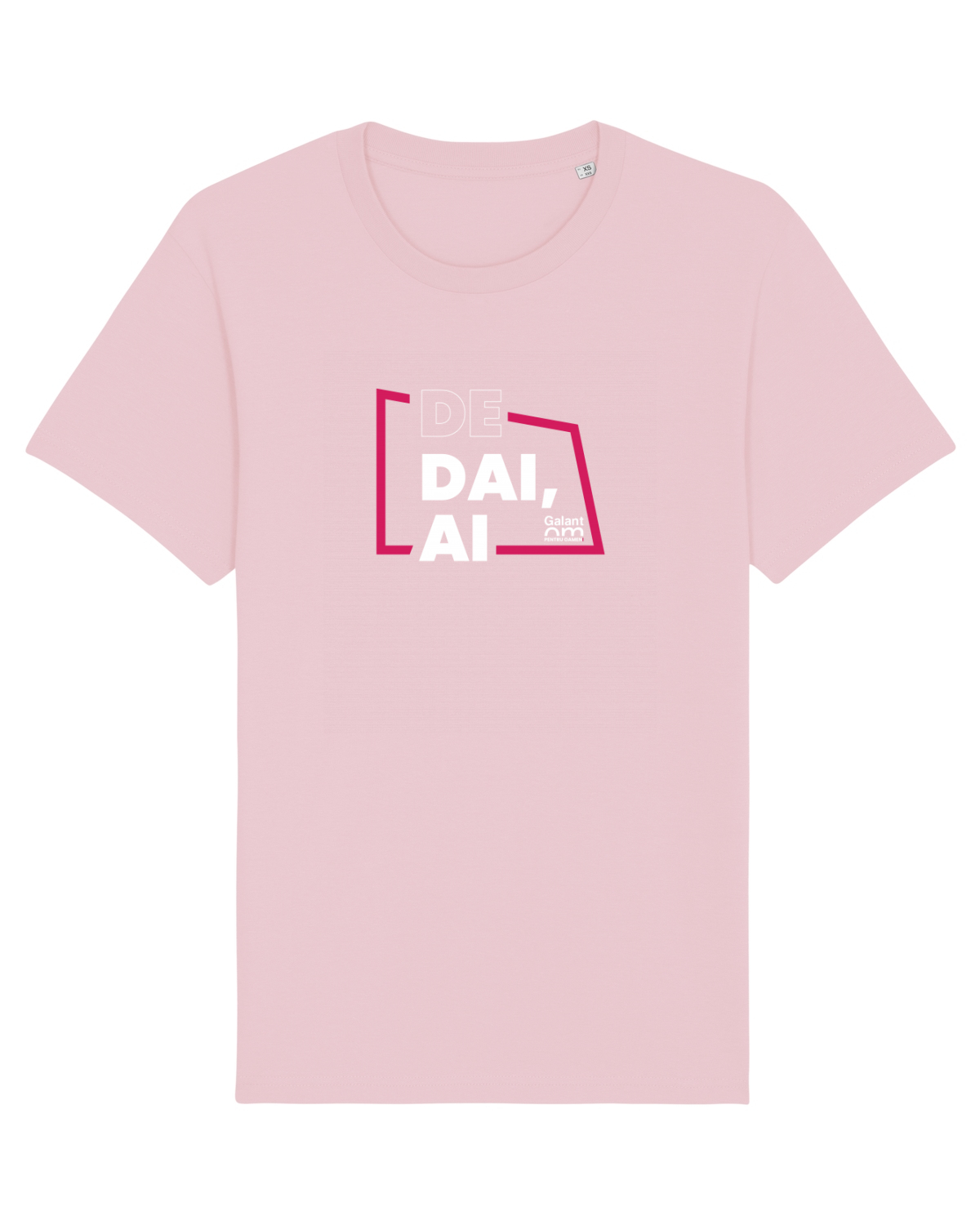 Tricou mânecă scurtă Unisex Rocker Cotton Pink