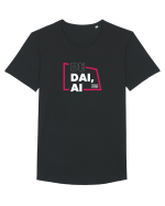 De dai, AI Tricou mânecă scurtă guler larg Bărbat Skater