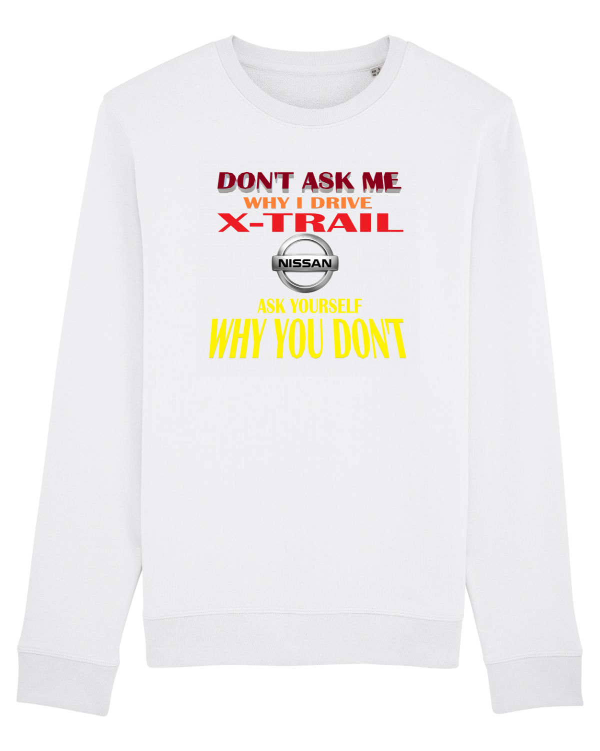 Bluză mânecă lungă Unisex Rise White