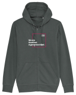 We are OneKind. A generous kind, Hanorac cu fermoar Unisex Connector
