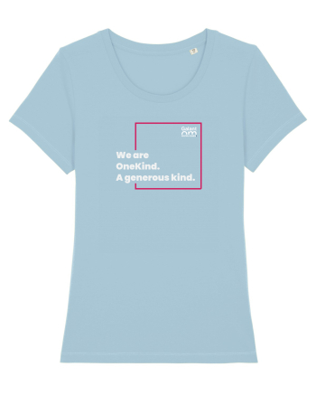 We are OneKind. A generous kind, Sky Blue