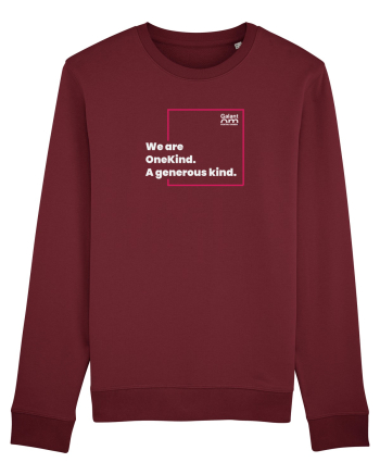 We are OneKind. A generous kind, Burgundy