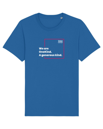 We are OneKind. A generous kind, Royal Blue