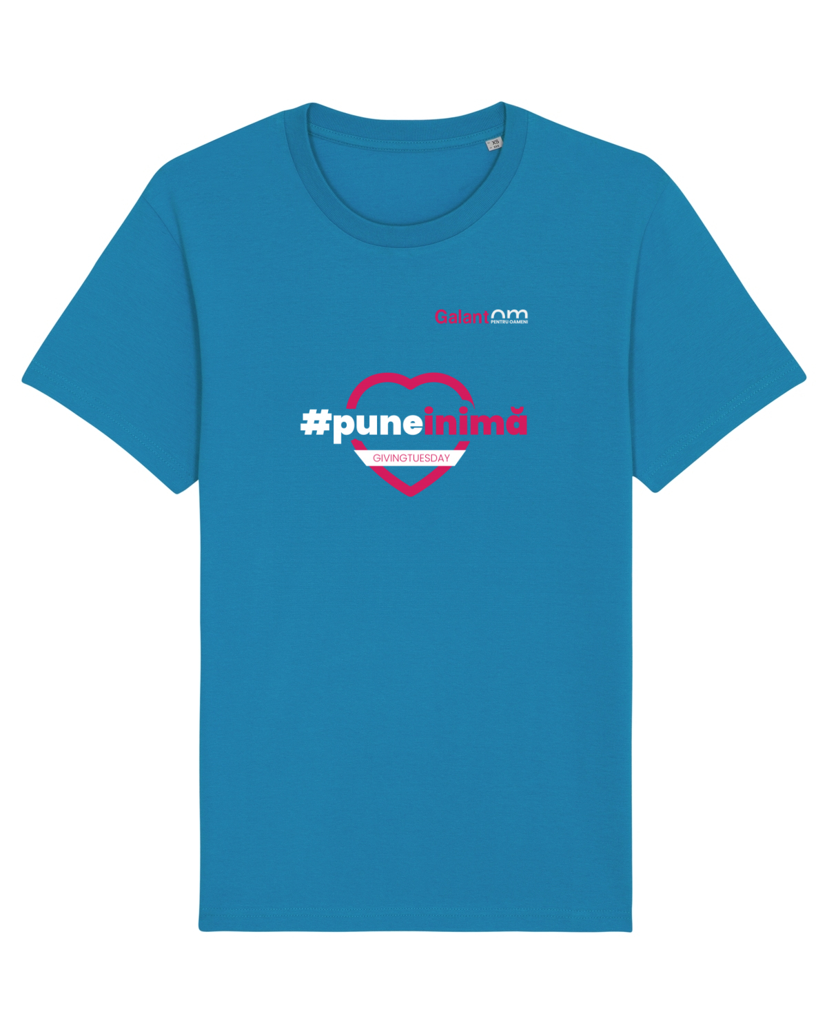 Tricou mânecă scurtă Unisex Rocker Azur