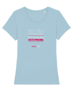Fii bun de cate ori este posibil Tricou mânecă scurtă guler larg fitted Damă Expresser