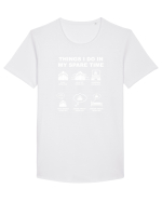BOWLING Tricou mânecă scurtă guler larg Bărbat Skater