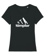 Tamplar Tricou mânecă scurtă guler larg fitted Damă Expresser