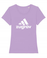 Zugrav Tricou mânecă scurtă guler larg fitted Damă Expresser