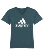 Zugrav Tricou mânecă scurtă guler V Bărbat Presenter