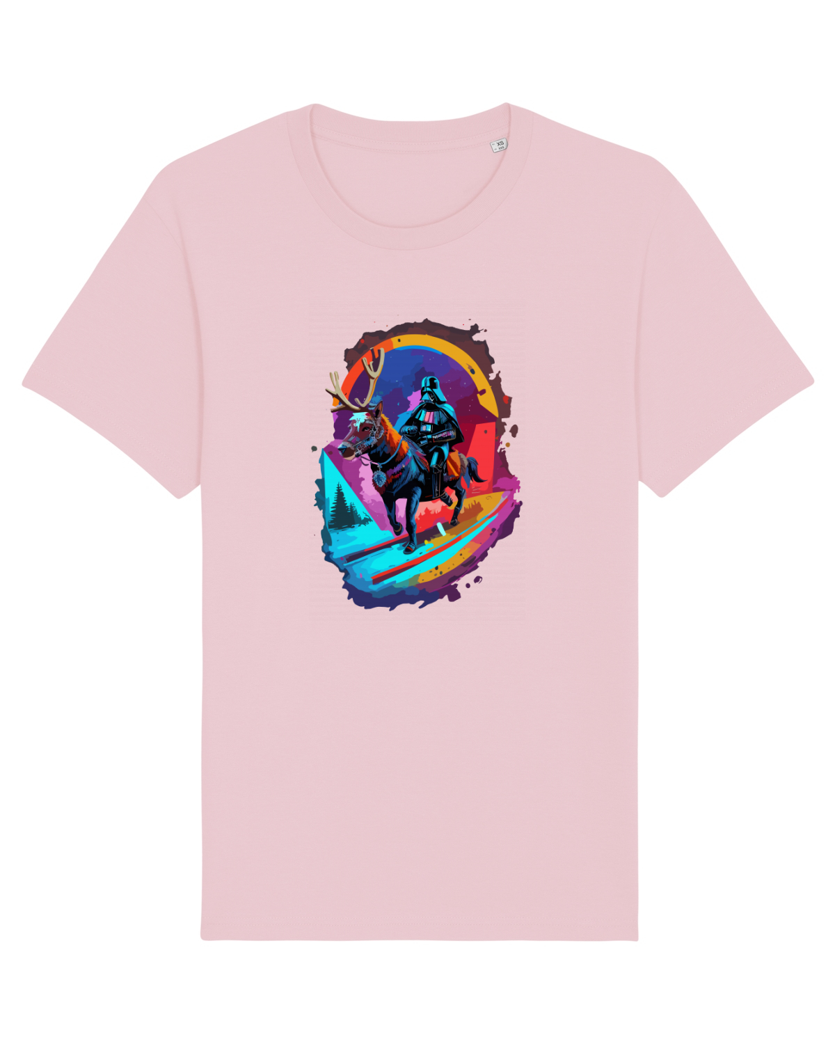 Tricou mânecă scurtă Unisex Rocker Cotton Pink