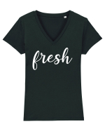 Fresh Tricou mânecă scurtă guler V Damă Evoker