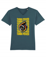 Turbo Power Tricou mânecă scurtă guler V Bărbat Presenter