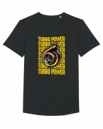 Turbo Power Tricou mânecă scurtă guler larg Bărbat Skater