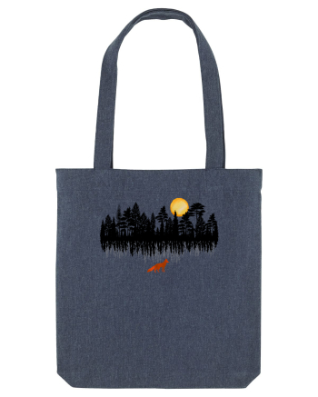 Vulpe in padure Midnight Blue