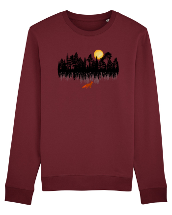 Vulpe in padure Burgundy