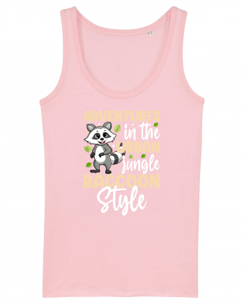 Adventures in the urban jungle Raccoon Style Cotton Pink