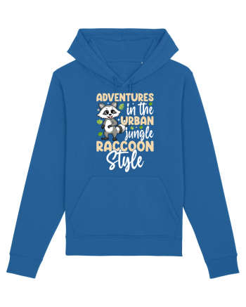 Adventures in the urban jungle Raccoon Style Royal Blue