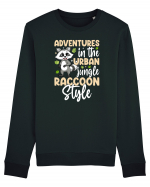 Adventures in the urban jungle Raccoon Style Bluză mânecă lungă Unisex Rise