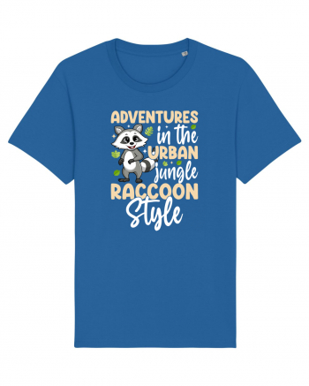 Adventures in the urban jungle Raccoon Style Royal Blue