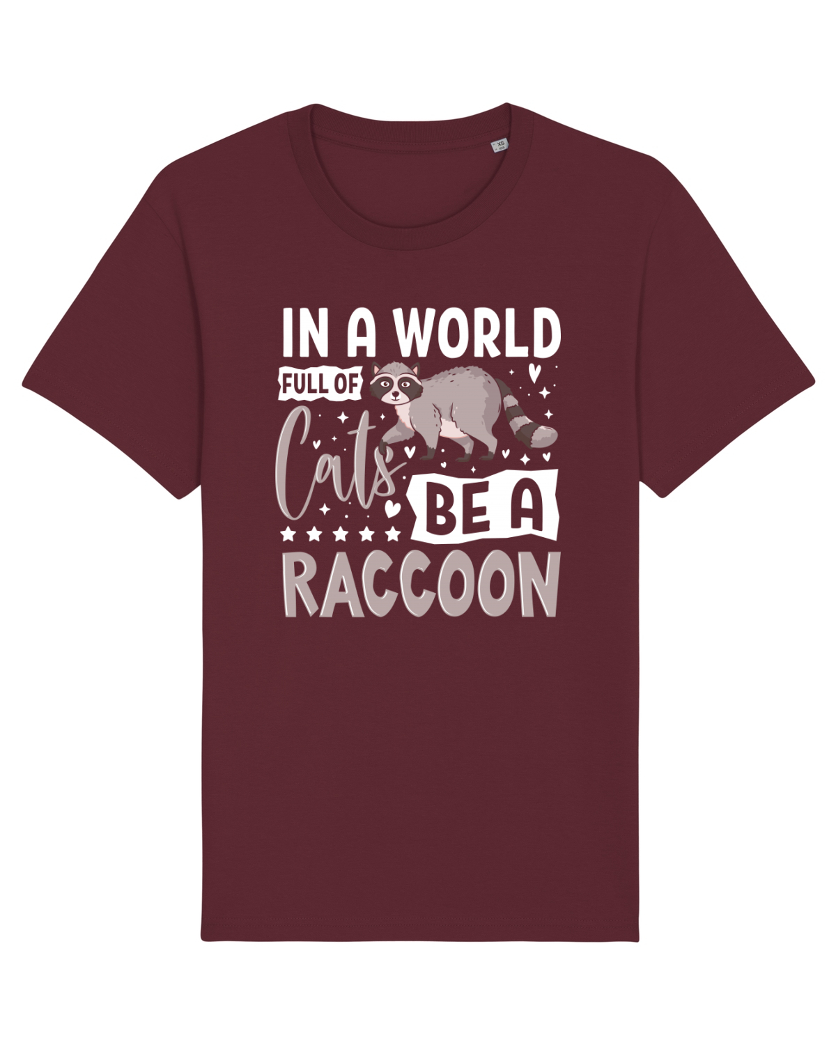 Tricou mânecă scurtă Unisex Rocker Burgundy