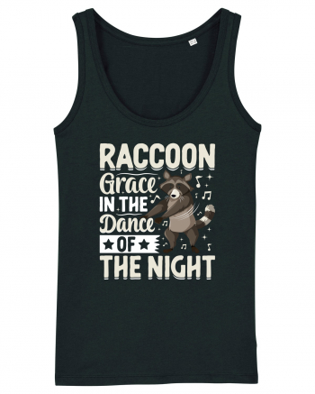 Raccoon Grace In The Dance Of The Night Black