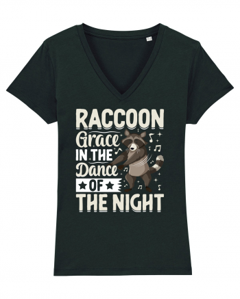 Raccoon Grace In The Dance Of The Night Black