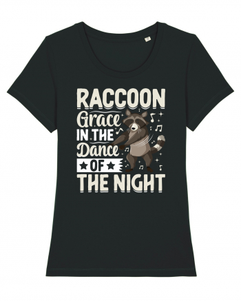 Raccoon Grace In The Dance Of The Night Black