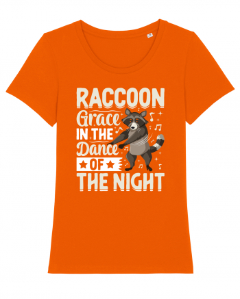 Raccoon Grace In The Dance Of The Night Bright Orange