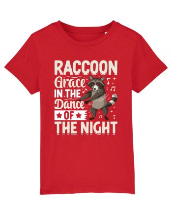 Raccoon Grace In The Dance Of The Night Red